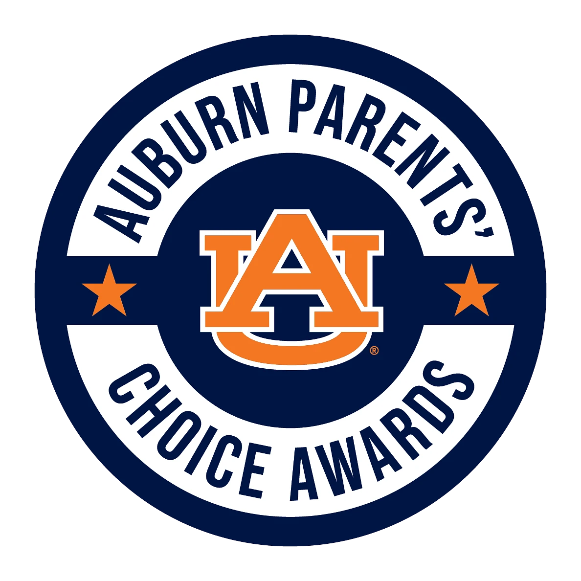 The image features the "Auburn Parents' Choice Awards" logo with an orange stylized design and bold lettering.