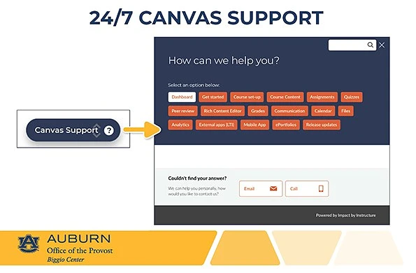 Canvas adds instant support option 