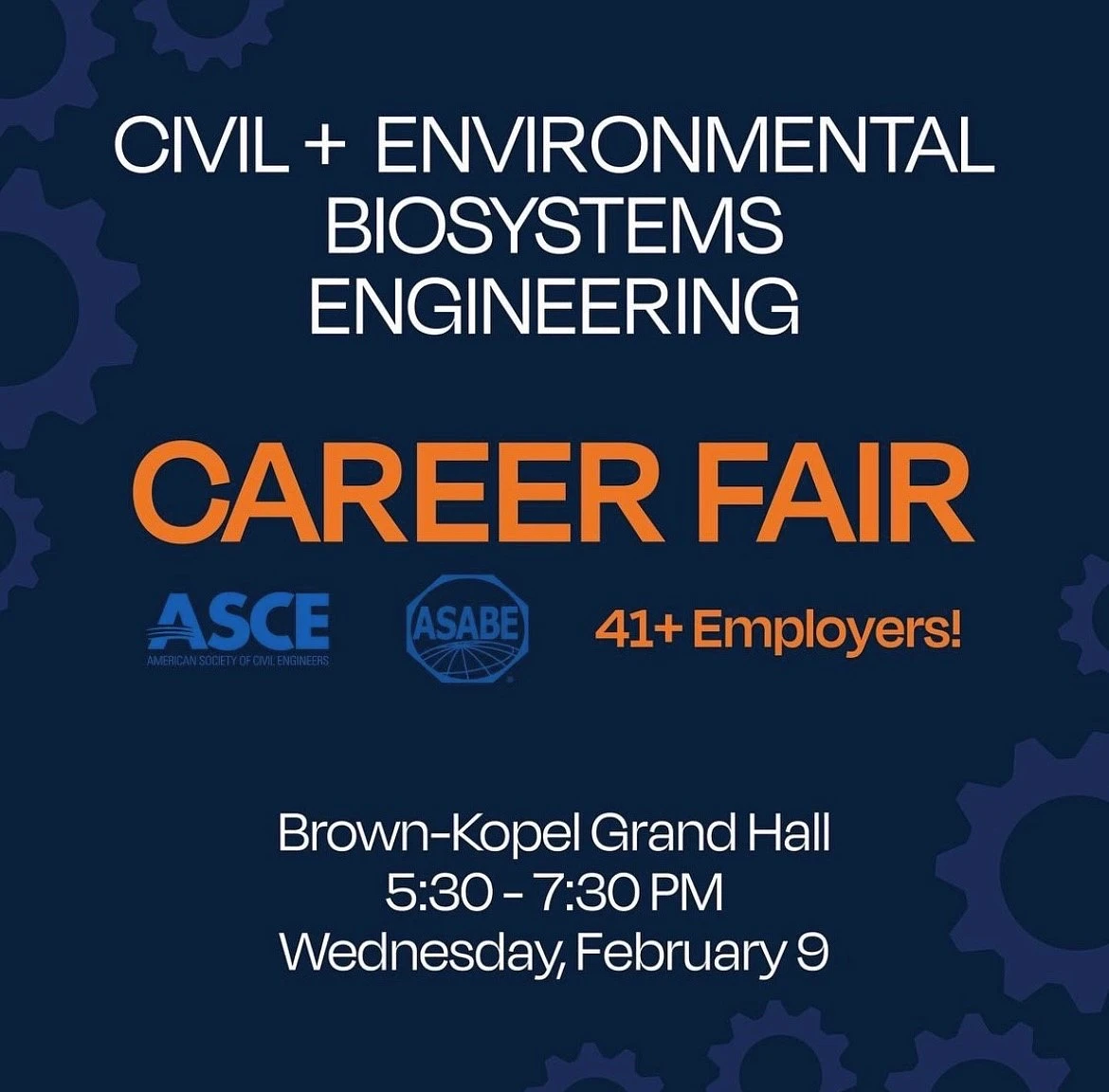Civil and Environmental Biosystems Engineering Career Fair