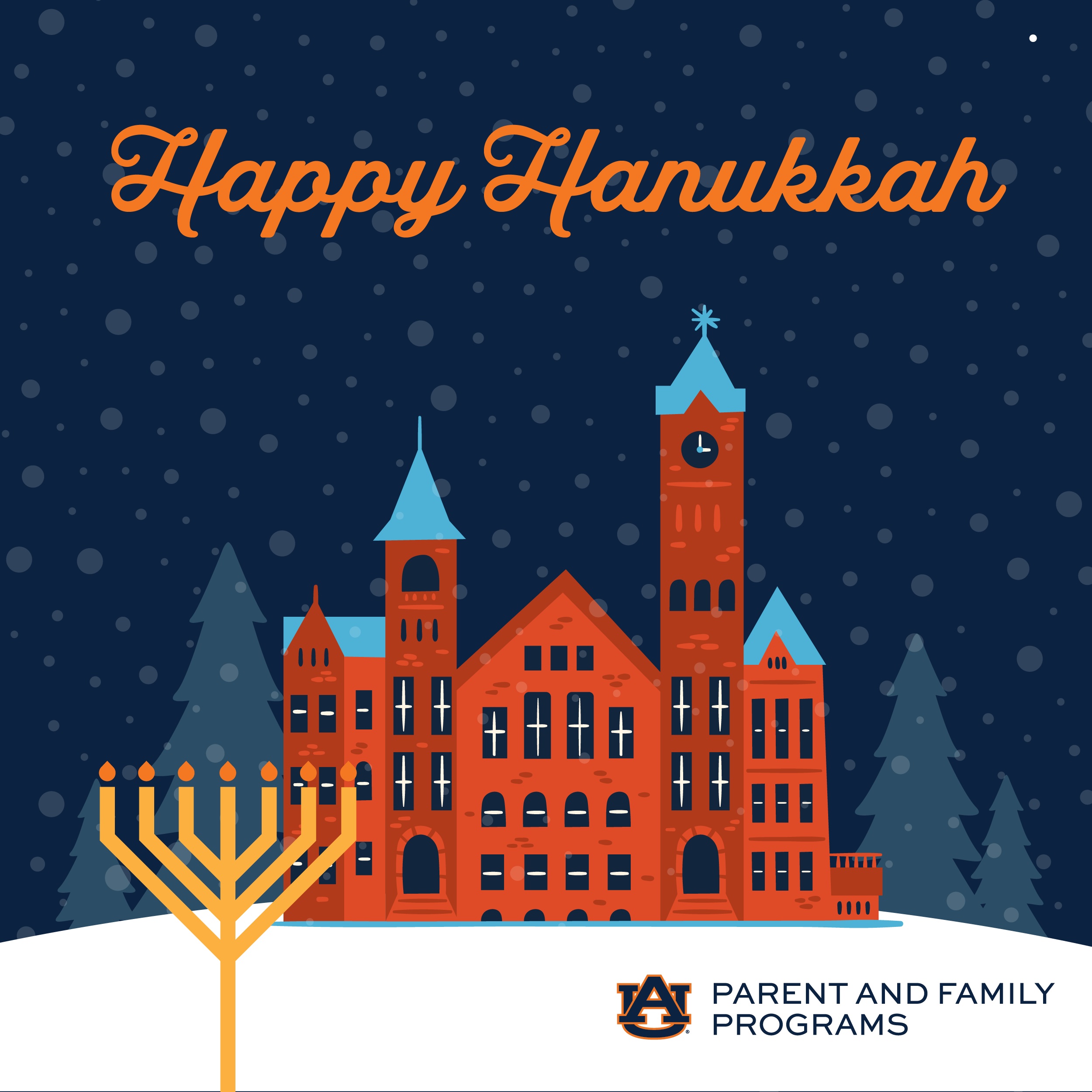 Happy Hanukkah from Parent & Family Programs | Auburn Family Portal
