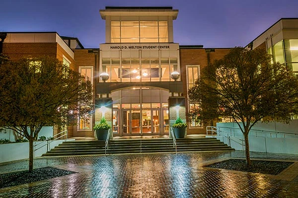 Melton Student Center at Night